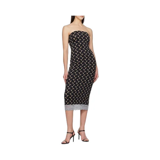 Crescent Moon Jersey Midi Dress