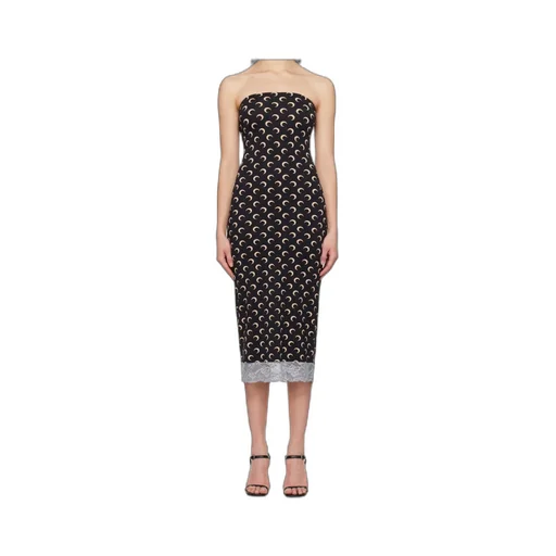 Crescent Moon Jersey Midi Dress