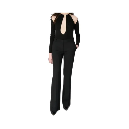 Keyhole Detailed Long-Sleeved Bodysuit