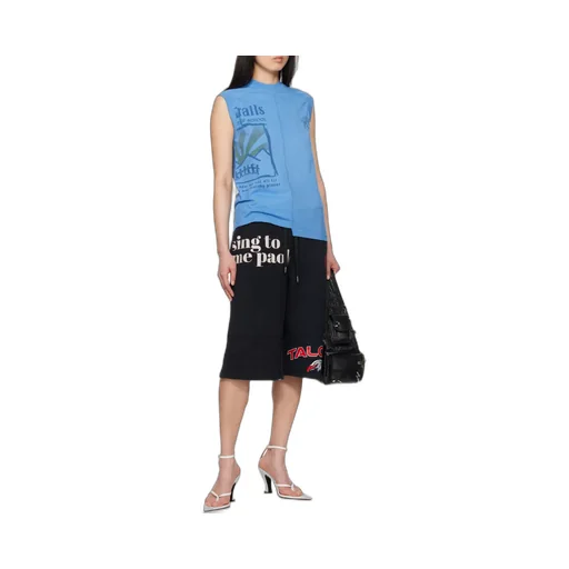 Regenerated Graphic Sweatshirts Drawstring Shorts