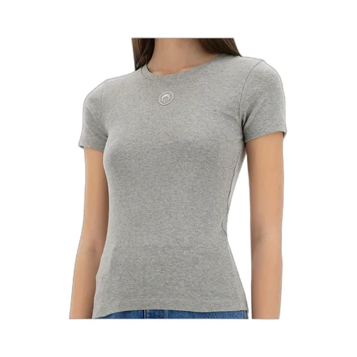 Crescent Moon Embroidered Crewneck T-Shirt