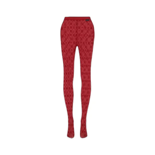 Moonogram Mesh Flock Tights