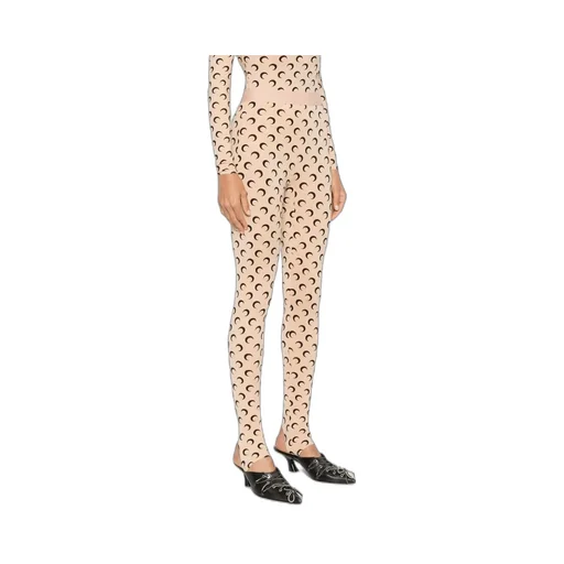 Moon Printed Skinny-Cut Leggings
