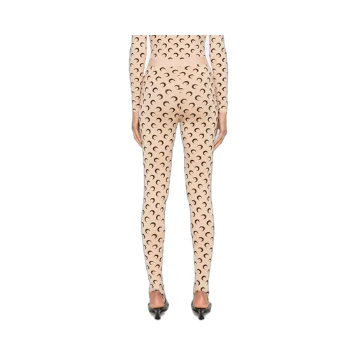 Moon Printed Skinny-Cut Leggings