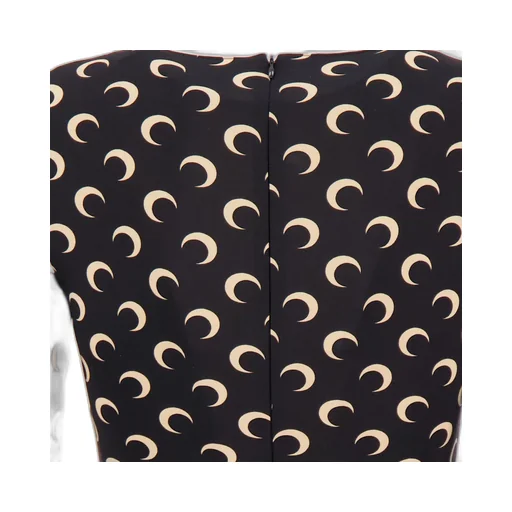 Crescent-Print Long-Sleeve Jumpsuit