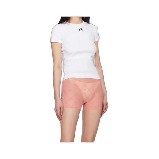 Crescent Moon Embroidered Crewneck T-Shirt