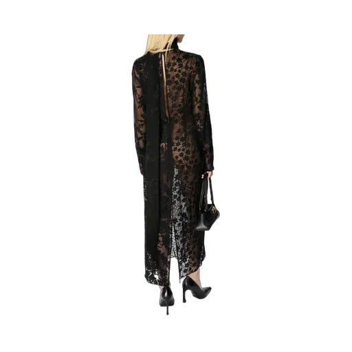 Long-Sleeved High-Necked Long Dress