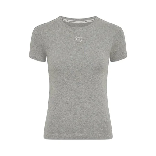 Crescent Moon Embroidered Crewneck T-Shirt