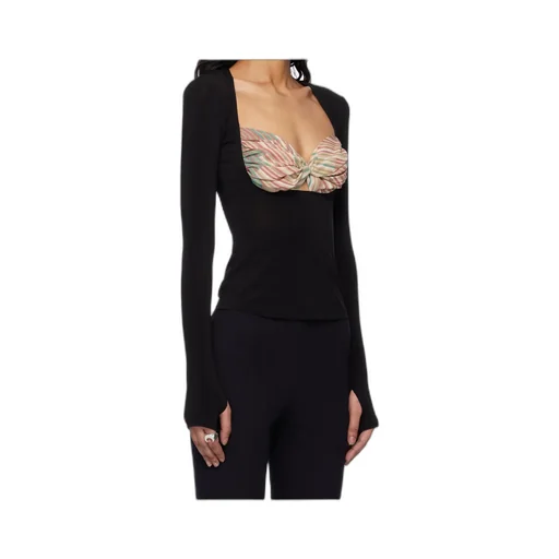 Detailed Long-Sleeved Blouse