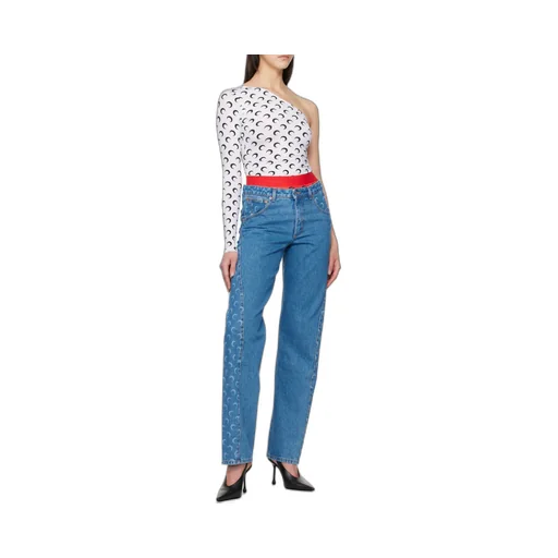 Recycled Moon Jersey Second Skin Asymmetric Top