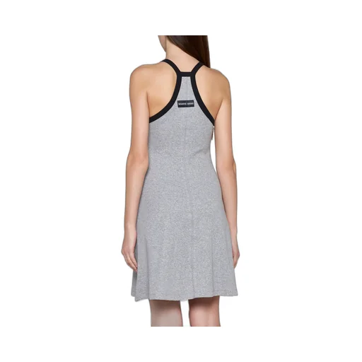 Moon Embroidered Halter-Neck Dress