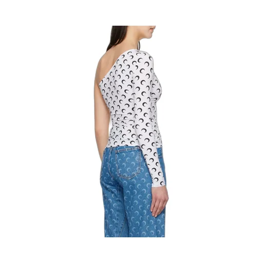 Recycled Moon Jersey Second Skin Asymmetric Top