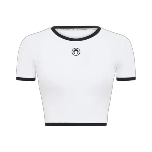 Moon Logo Jersey Cropped Top