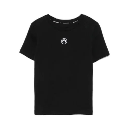 Crescent Moon Embroidered Crewneck T-Shirt