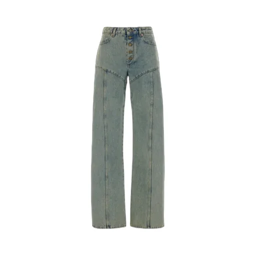 Moon Laser Denim Flare Jeans