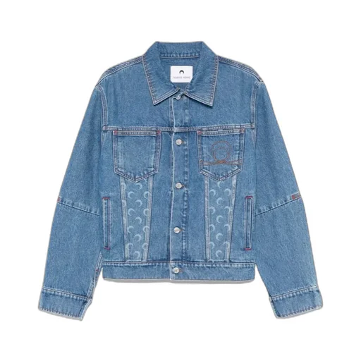 Moon Laser Buttoned Denim Jacket