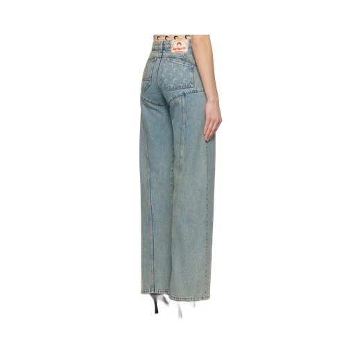 Moon Laser Denim Flare Jeans