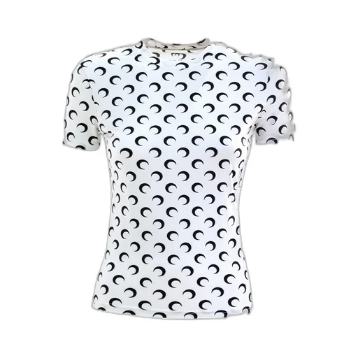 Crescent Print Crewneck T-Shirt