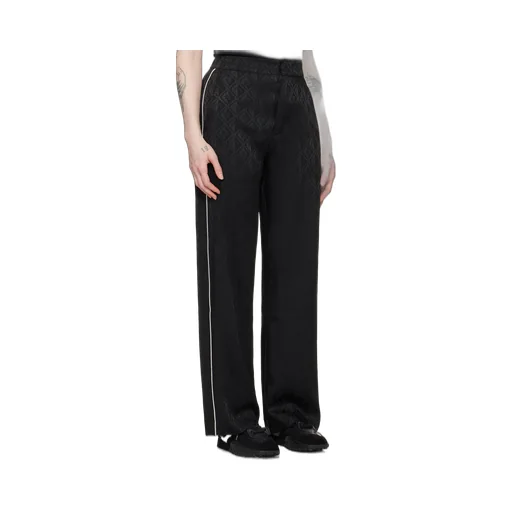 Jacquard Logo Pattern Casual Pants
