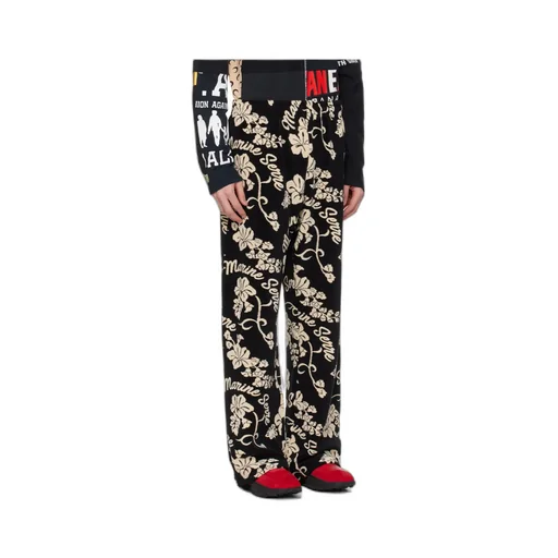 Pattern Jacquard Sweatpants