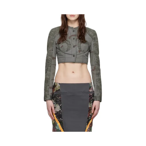 Round Neck Short Casual Jacket