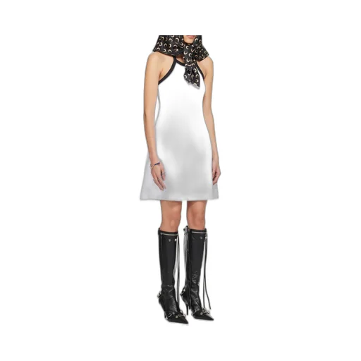 Moon Embroidered Sleeveless Dress
