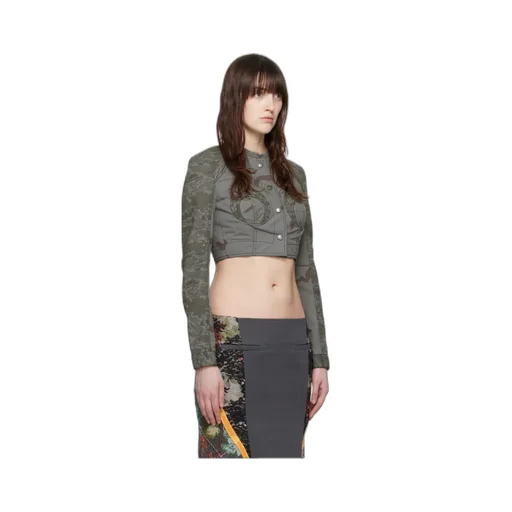 Round Neck Short Casual Jacket