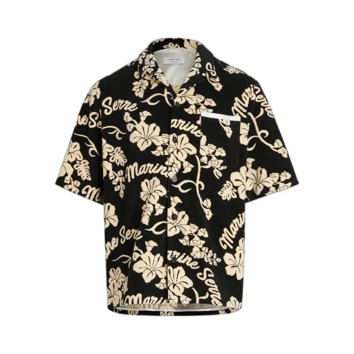 Patterned Jacquard Terry Cloth Shirt