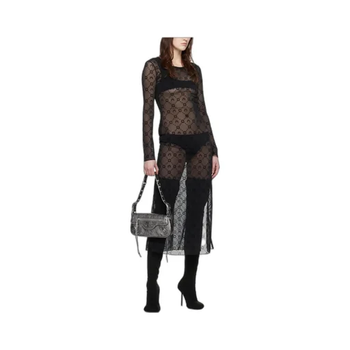 Moonogram Long-Sleeved Dress