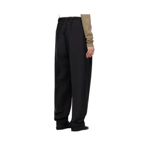 Creased Stitch Detailed Trousers