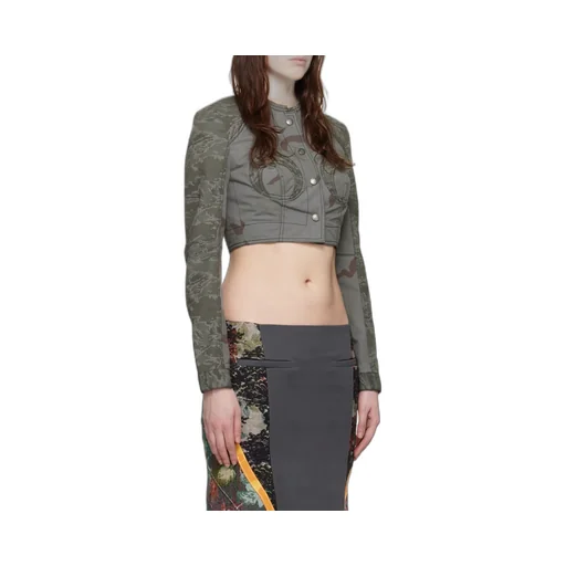 Round Neck Short Casual Jacket