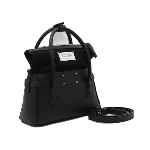 Logo Patch Top Handle Bag