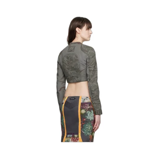 Round Neck Short Casual Jacket