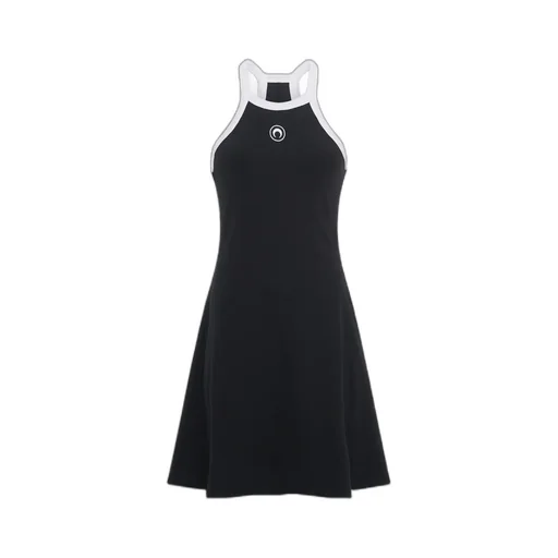 Moon Embroidered Sleeveless Dress