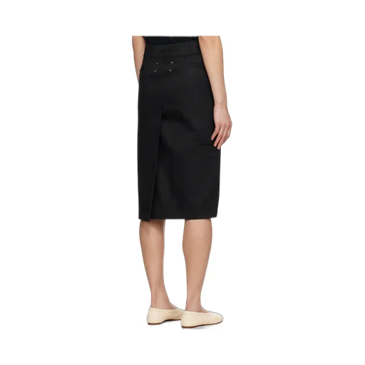 High-Waisted Midi Skirt
