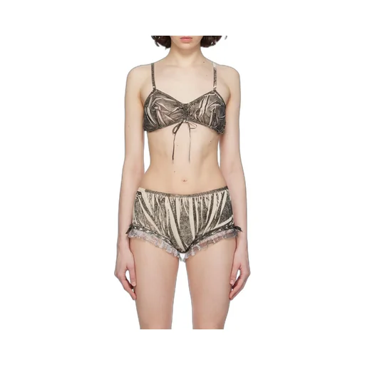 Pattern Printed Detail Bra Underwear
