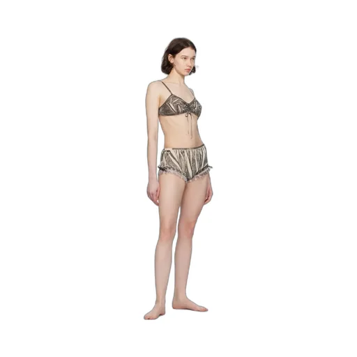 Pattern Printed Detail Bra Underwear