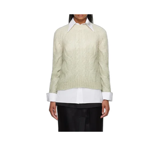 Rib Round-Neck Cardigan
