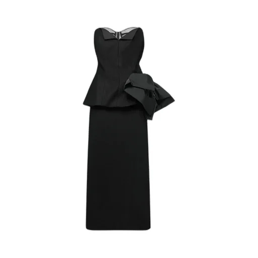 DÉCortiqué Strapless Midi Dress