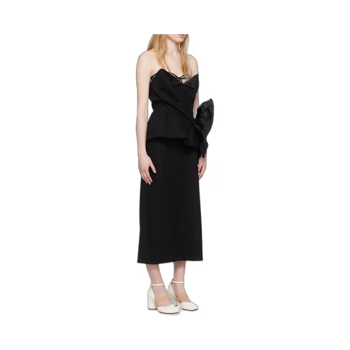 DÉCortiqué Strapless Midi Dress