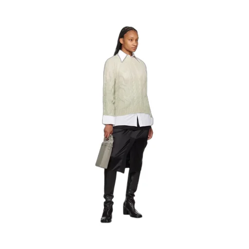 Rib Round-Neck Cardigan