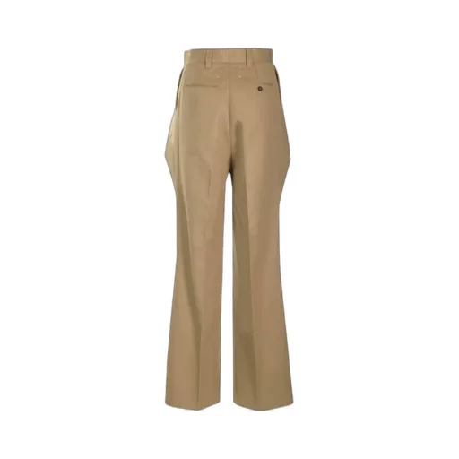 Plated Wide-Leg Pants