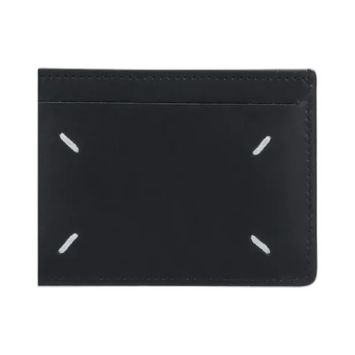 Four-Stitch Detailed Card Holder