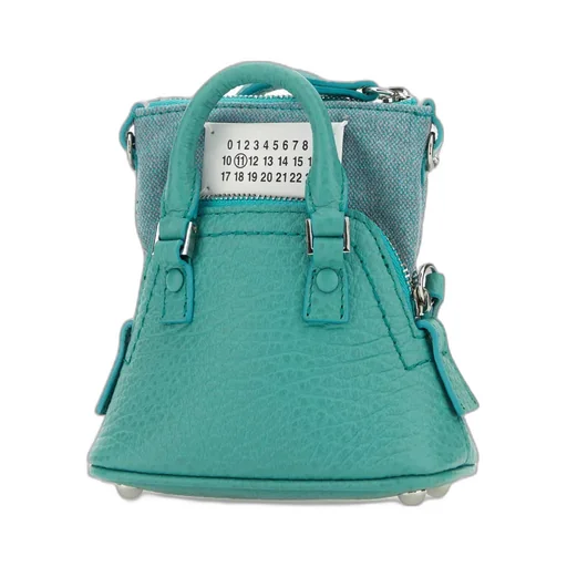 Numbers-Patch Zipped Mini Shoulder Bag