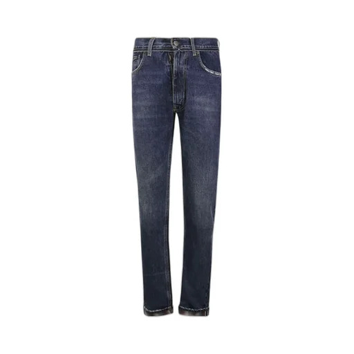 Pendleton Straight-Leg Frayed Jeans