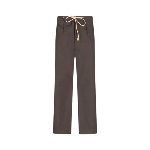 Straight-Leg Drawstring Trousers