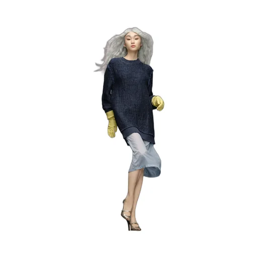Raw Woven Knit Sweatshirt
