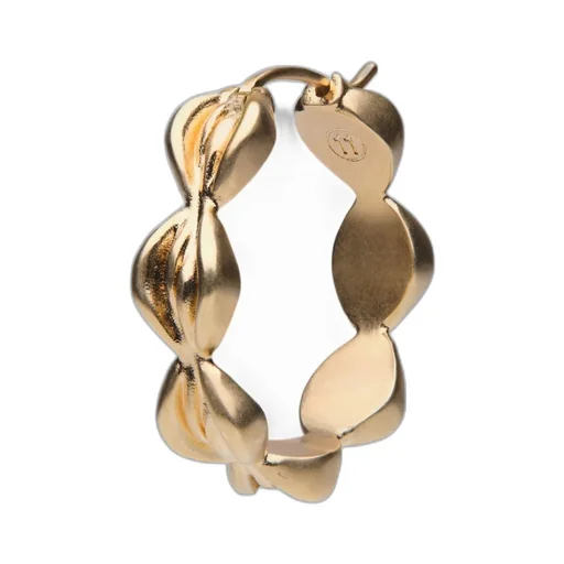Large Textured Ring Earrings
