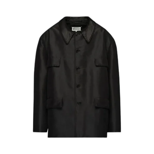 Long-Sleeved Buttoned Jacket