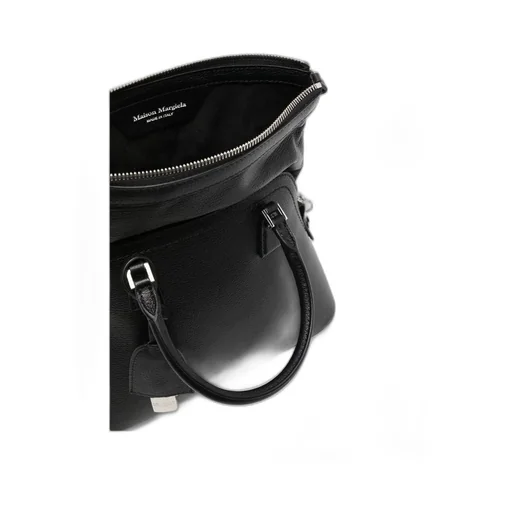 Signature-Numbers-Motif Zipped Shoulder Bag